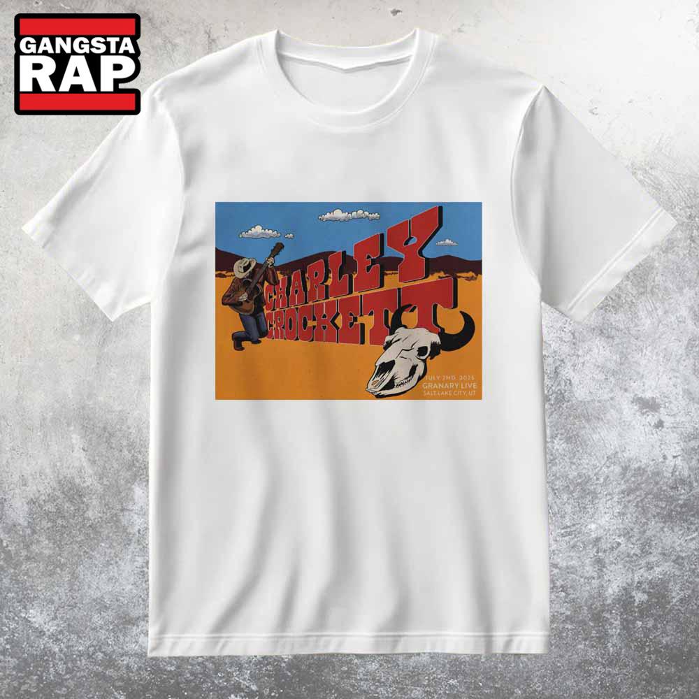 Charley Crockett Granary Live On Jul 2 2025 in Salt Lake City UT T Shirt
