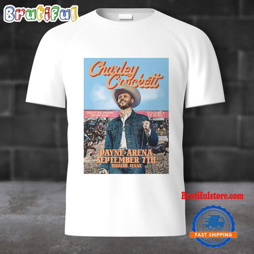 Charley Crockett On Sept 7 2024 Live At Payne Arena Hidalgo TX T Shirt