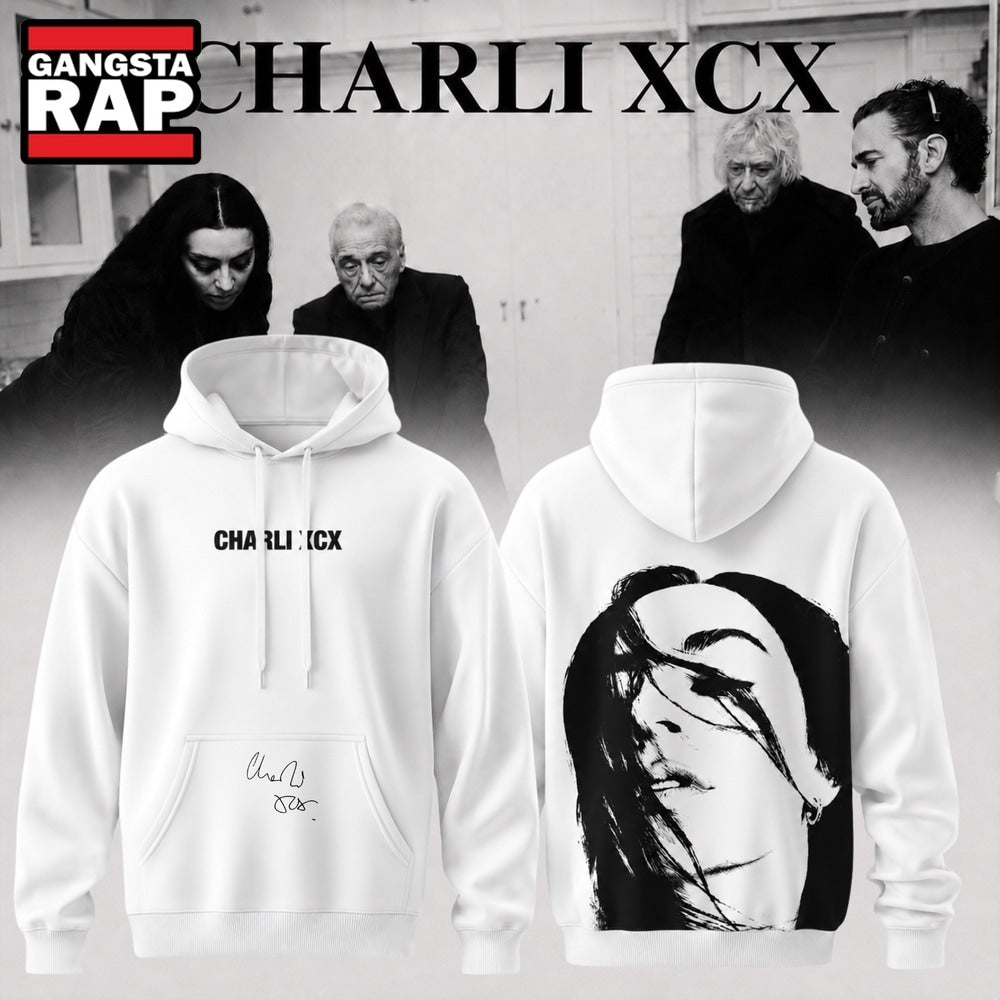 Charli XCX Album Music Fashion Film 2026 White Hoodie , Music Trending 3D Shirt