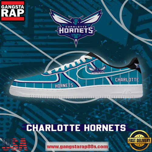 Charlotte Basketball NBA Limited Edition Nike Air Force 1 Shoes Running Sneakers