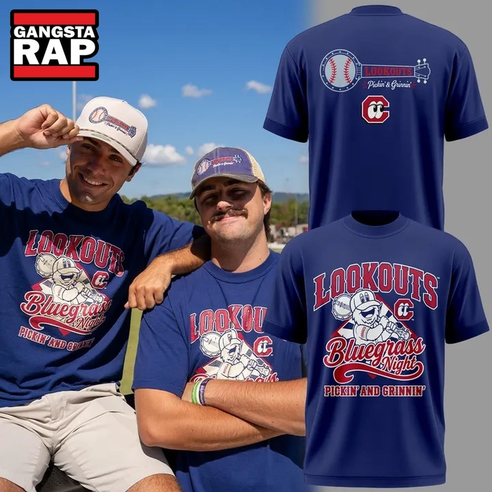 Chattanooga Lookouts Bluegrass Night Pickin’ & Grinnin’ T Shirt