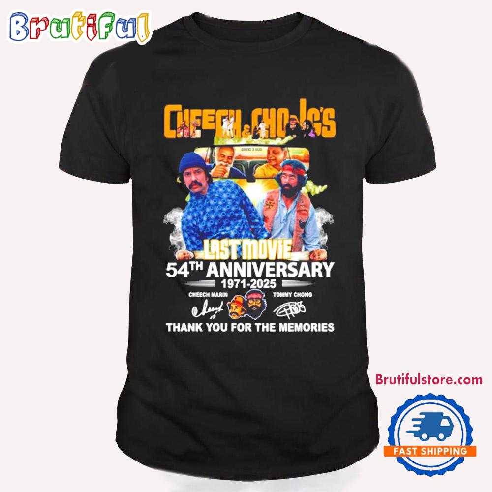 Cheech And Chong’s Last Movie 54th Anniversary 1971-2025 T Shirt