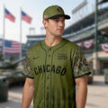 Chicago 2026 Military Appreciation America 250 Camo Baseball Jersey