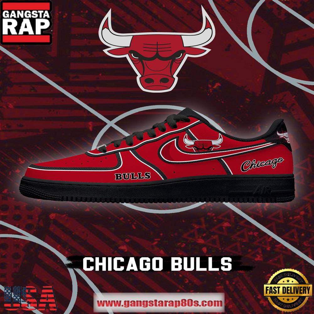 Chicago Basketball NBA Limited Edition Nike Air Force 1 Shoes Running Sneakers