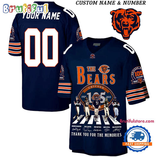 Chicago Bears 105th Anniversary 2025 Football Jersey