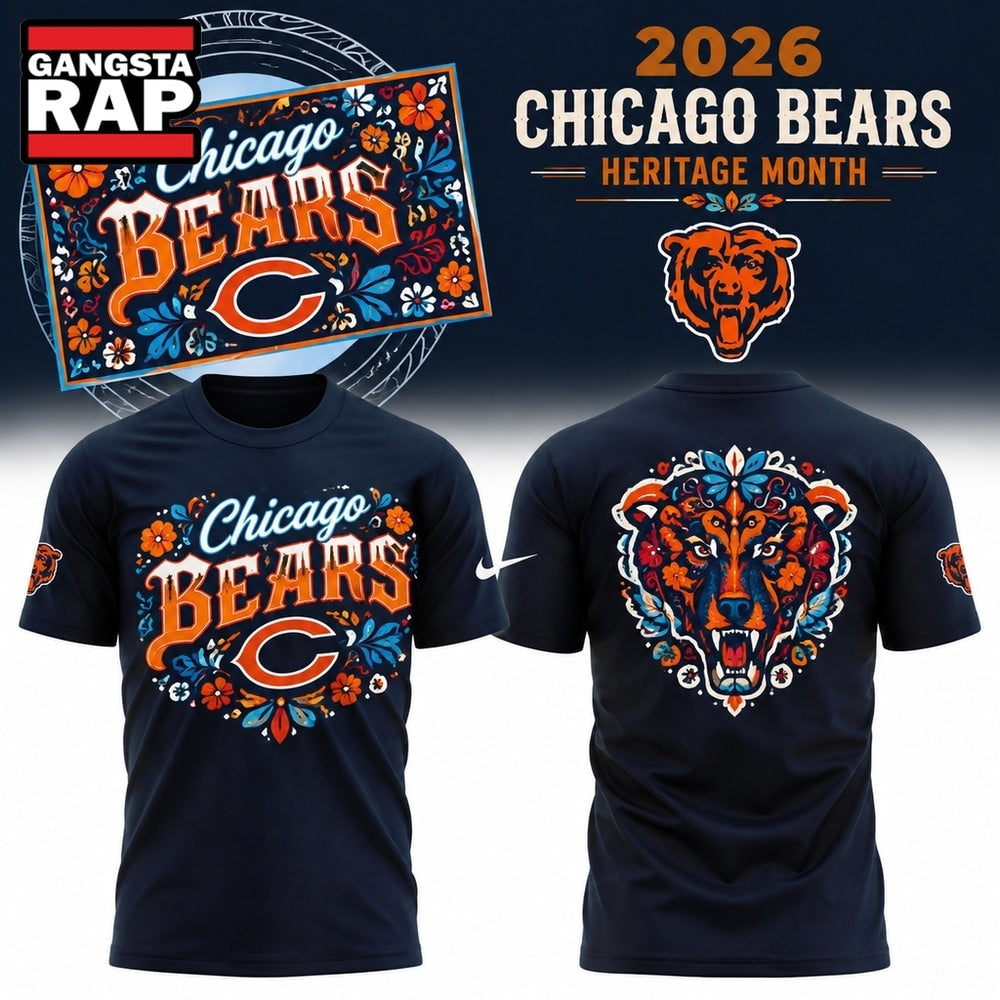 Chicago Bears 2026 Latino Heritage Month Vamos Bears T Shirt