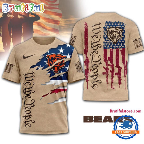 Chicago Bears 2026 NFL Veteran We The People 3D Shirt