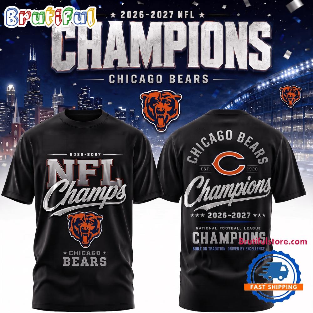 Chicago Bears 2026-2027 NFL Team Champions 3D Shirt