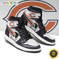 Chicago Bears Air Jordan 1 Shoes Jack Skellington Printing Shoes Sneaker