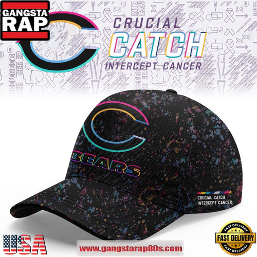 Chicago Bears Crucial Catch Intercept Cancer 2025 Limited Edition Classic Cap Hats