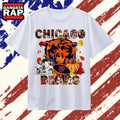 Chicago Bears Football Autumn Fall Leaves Pumpkin Graphic T Shirt