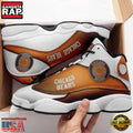 NFL Chicago Bears Football New Design Air Jordan 13 Running Sneakers Shoes