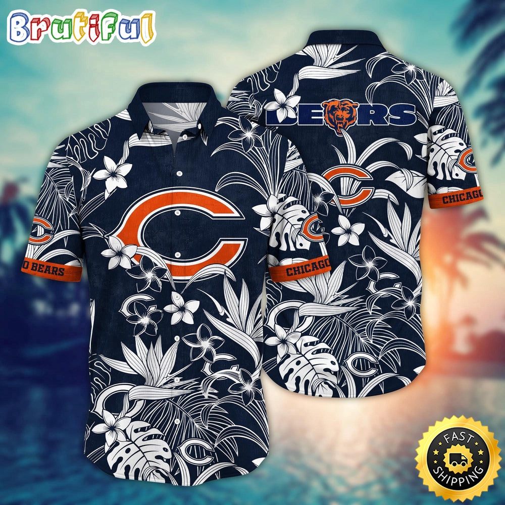 Chicago Bears Hawaii Shirt Flower Vacation Mood Shirts