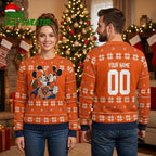 Chicago Bears Mickey Minnie Football Snowflake Ugly Christmas Sweater