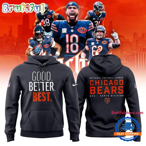 Chicago Bears Navy Good Better Best Franklin 2026 Hoodie Shirt