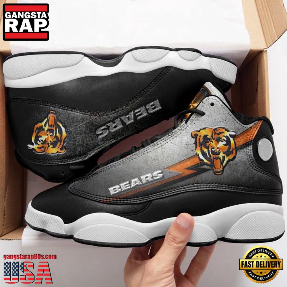 NFL Chicago Bears New Design Air Jordan 13 Running Sneakers Shoes