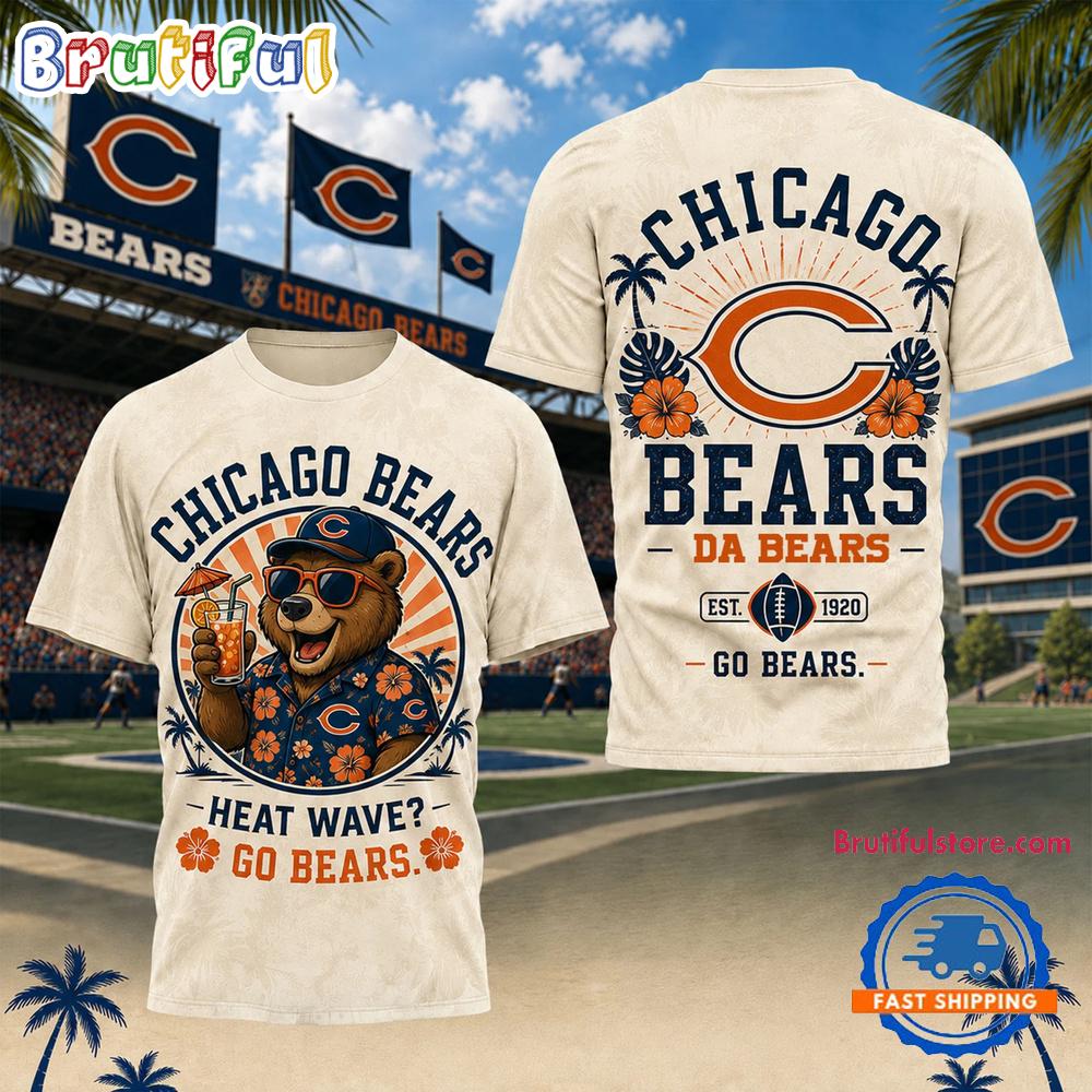 Chicago Bears NFL Beach Vibes Summer Limited Edition 3D Shirt