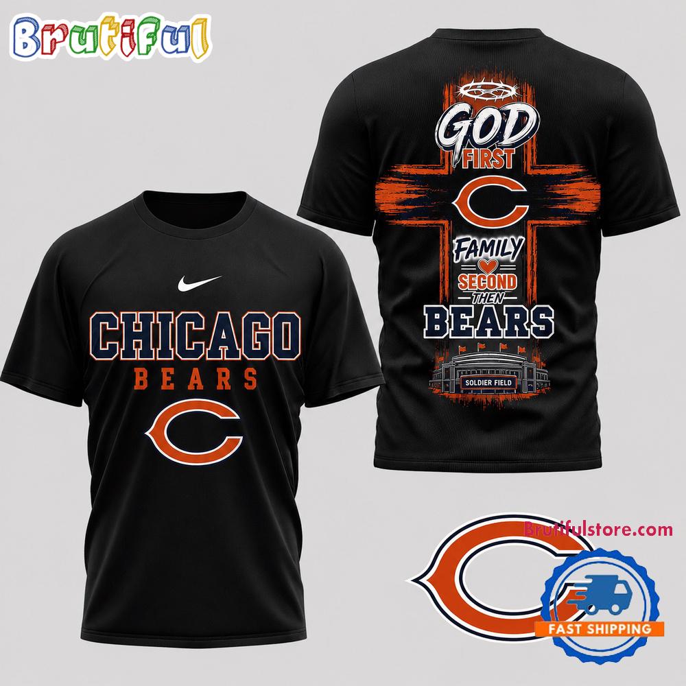 Chicago Bears NFL Faith Family Team Pride 3D T Shirt