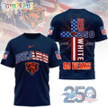 Chicago Bears NFL God America 250 Years Limited Edition 3D Shirt