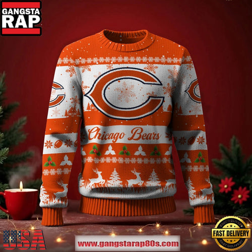 Chicago Bears NFL Holiday Spirit Ugly Christmas Sweater