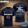 Chicago Bears NFL Honoring 25 Years Remembering September 11 T Shirt