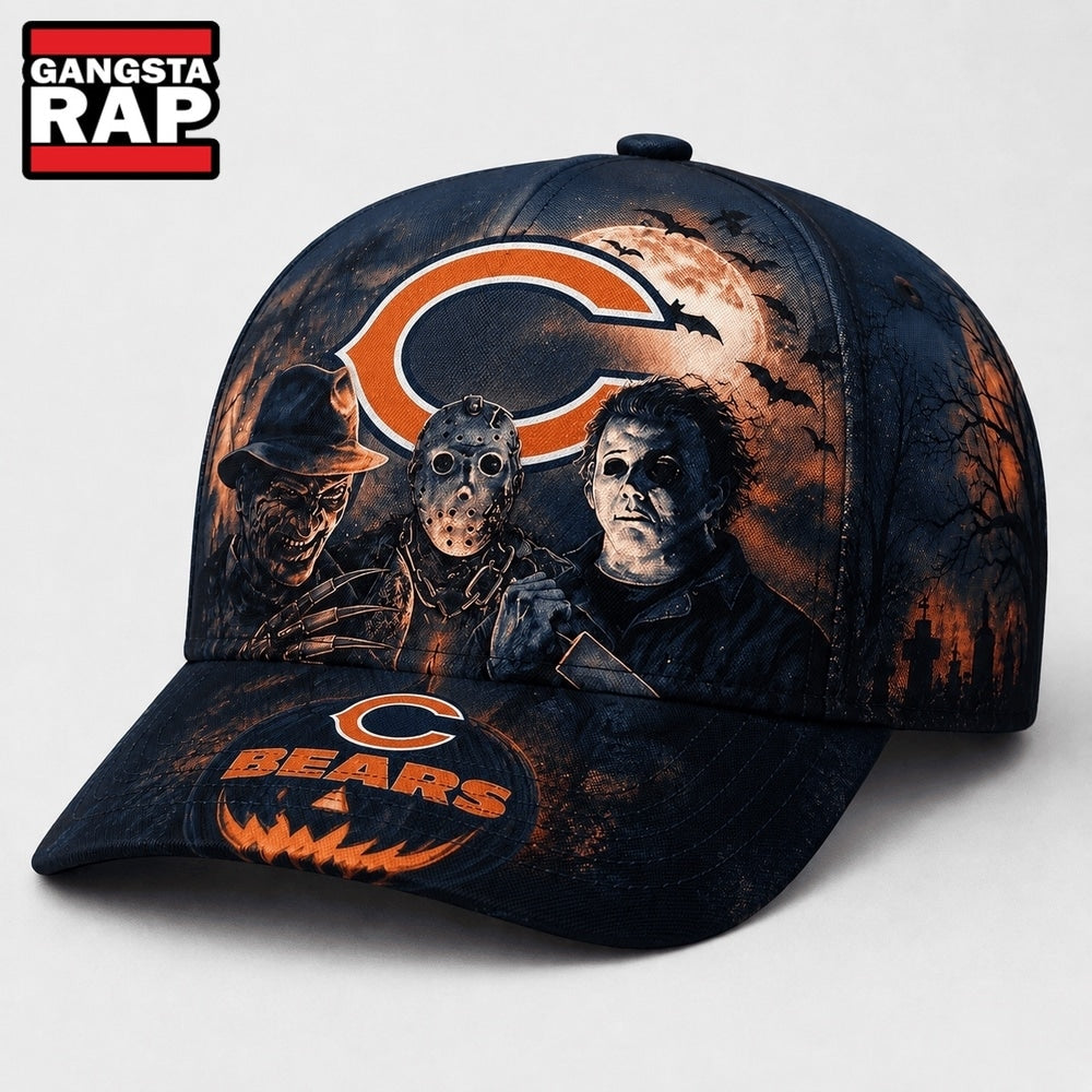 Chicago Bears NFL Horror Night Halloween 2026 Design Classic Cap