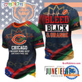 Chicago Bears NFL Juneteenth Freedom Runs Deep New Design 3D Shirt