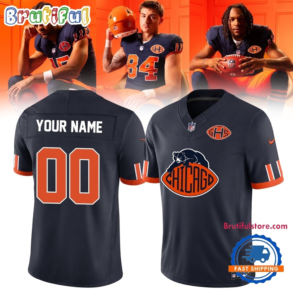 Chicago Bears NFL Rivalries 2026 Custom Name And Number Football Jersey