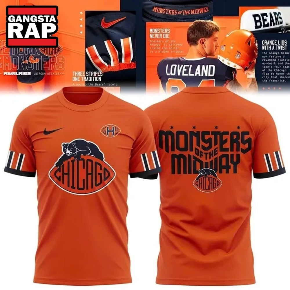 Chicago Bears NFL Rivalries Return Of The Monsters 2026 Limited Edition 3D Shirt