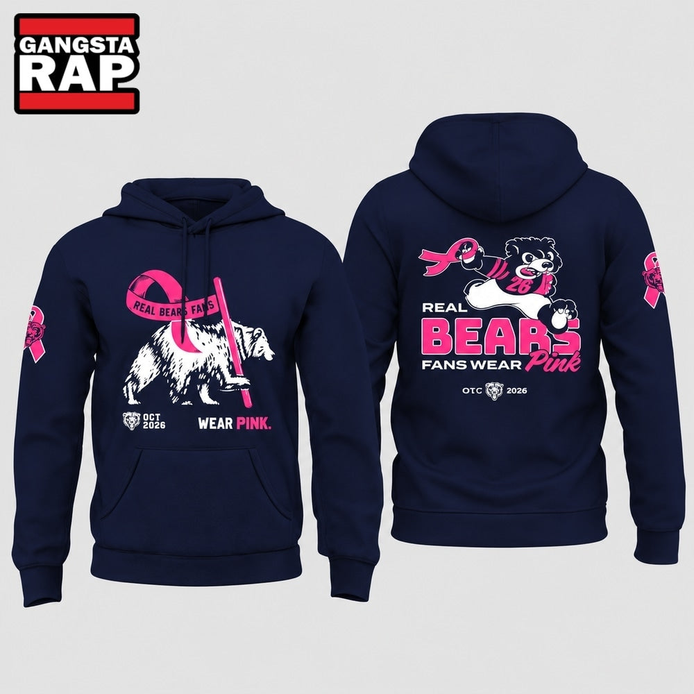Chicago Bears Real Bears Fans Wear Premium Hoodie T-Shirt