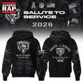 Chicago Bears Salute to Service Camo 2026 Black Hoodie