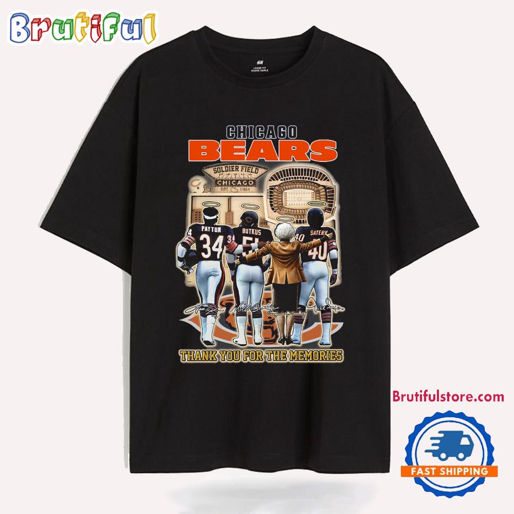 Chicago Bears Virginia Halas Mccaskey 2025 Thank You For The Memories T Shirt