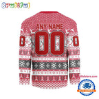 Chicago Blackhawks 2025 NHL Christmas Personalized Hockey Jersey Design