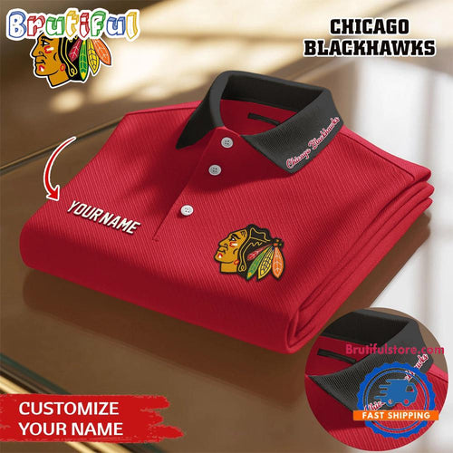 Chicago Blackhawks 2026 NHL New Design Polo Shirt