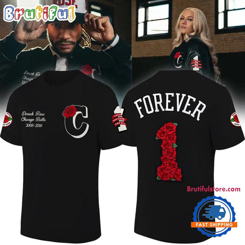 Chicago Bulls Collaborate With Legend Derrick Rose 2008-2016 T Shirt