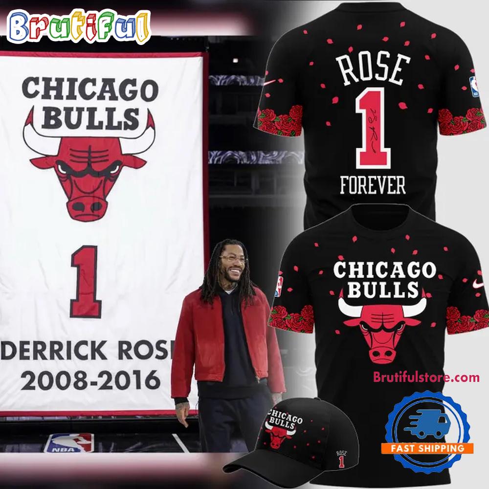Chicago Bulls Collaborate With Legend Derrick Rose 3D Shirt