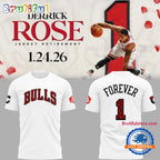 Chicago Bulls Forever Derrick Martell Rose 2026 Limited Edition Hoodie T-Shirt