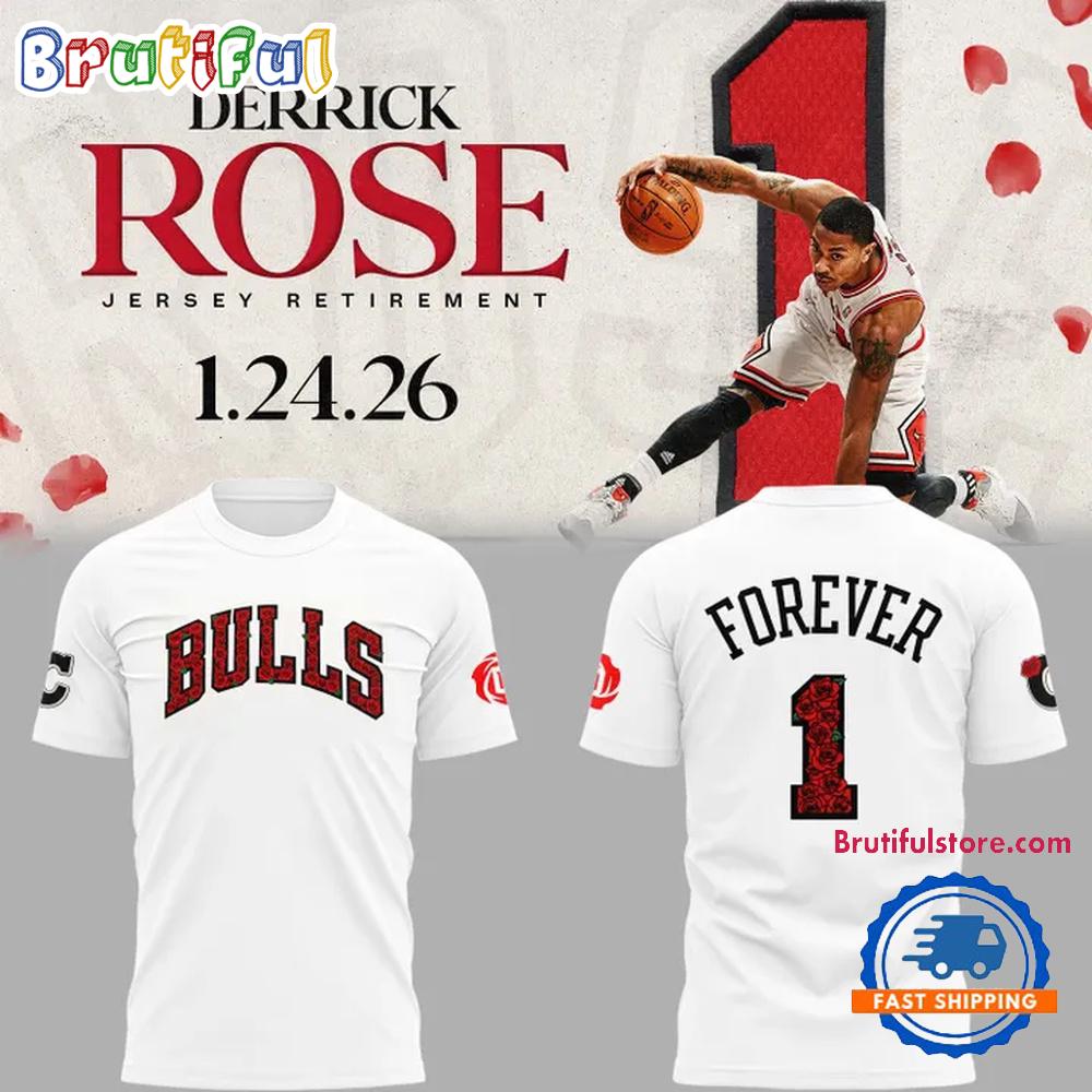 Chicago Bulls Forever Derrick Martell Rose 2026 Limited Edition Hoodie T-Shirt