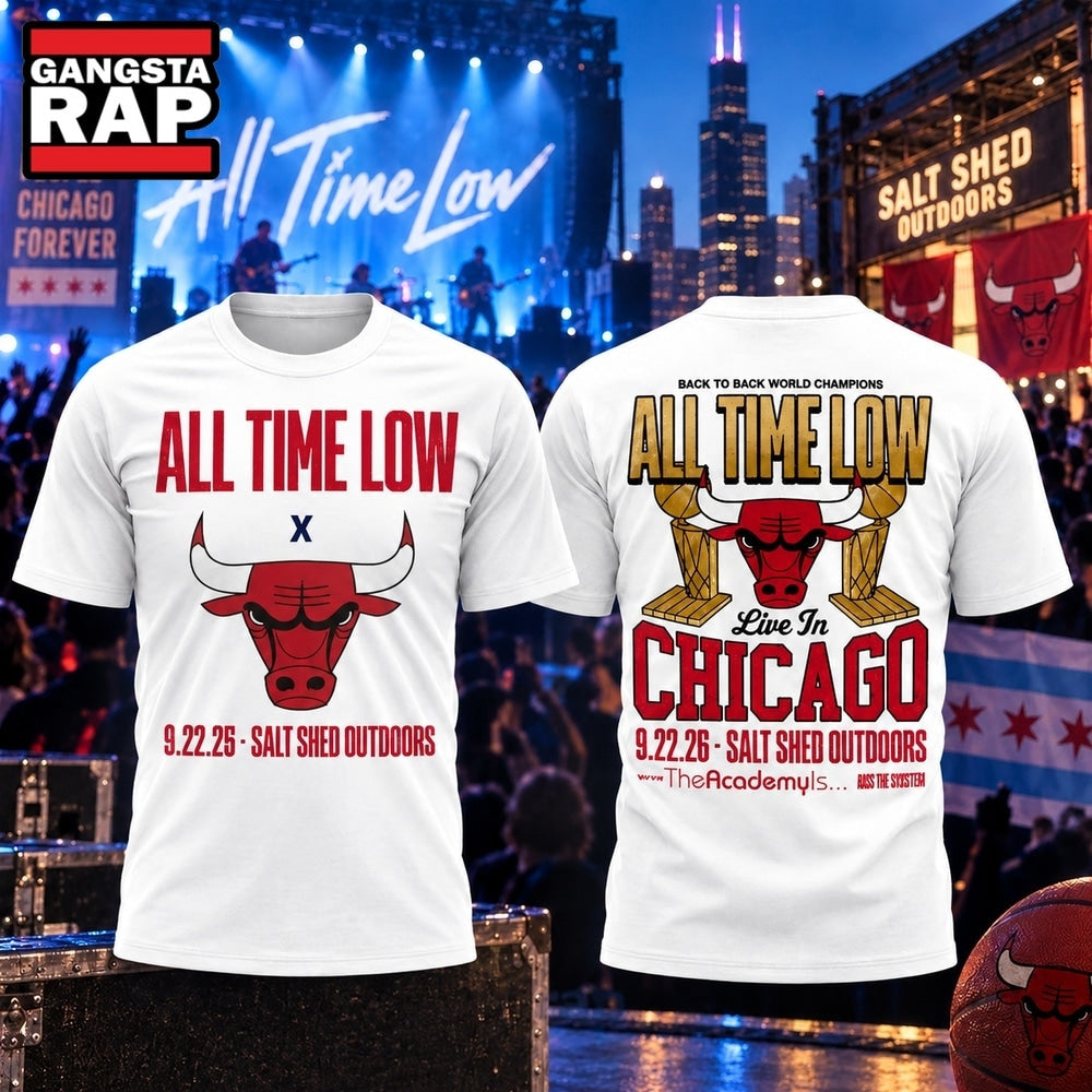 Chicago Bulls x All Time Low Live in Chicago 2026 T Shirt