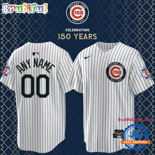 Chicago Cubs 150th Anniversary Limited Edition Custom Baseball Jersey