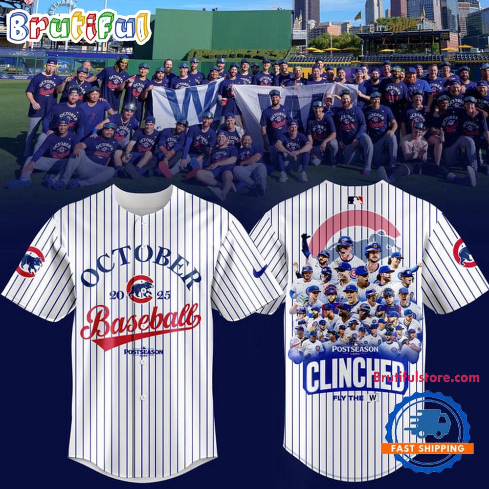 Chicago Cubs 2025 Postseason Limited Edition White Jersey Shirt