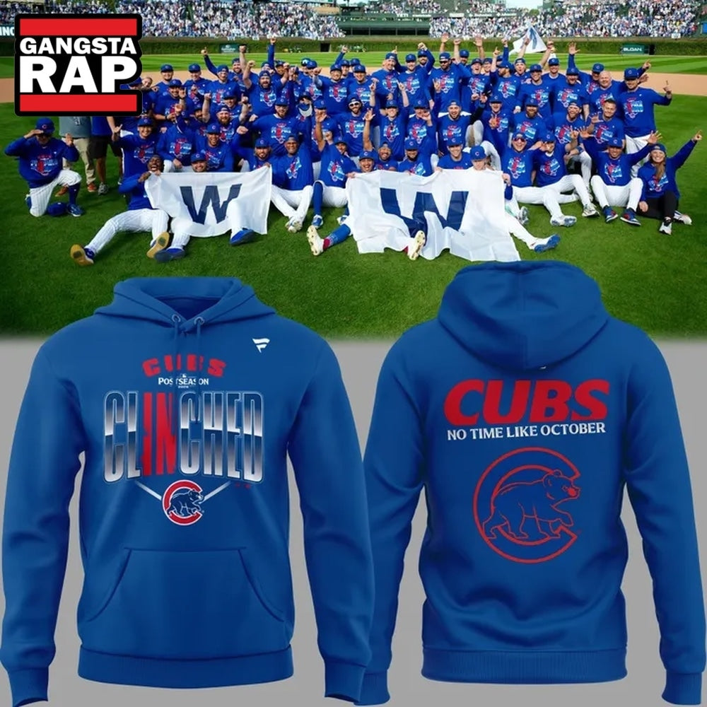 Chicago Cubs 2026 MLB Postseason No Time Like October Limited Edition Hoodie T-Shirt