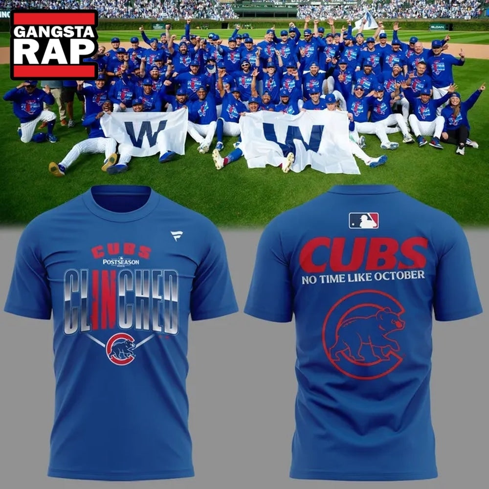 Chicago Cubs 2026 MLB Postseason No Time Like October T Shirt
