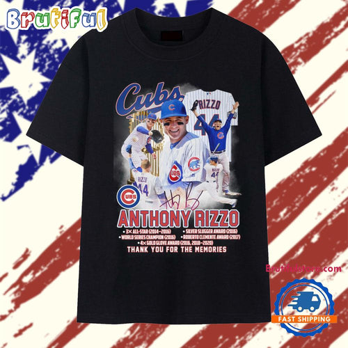 Chicago Cubs Anthony Rizzo 2025 Signature Vintage T Shirt