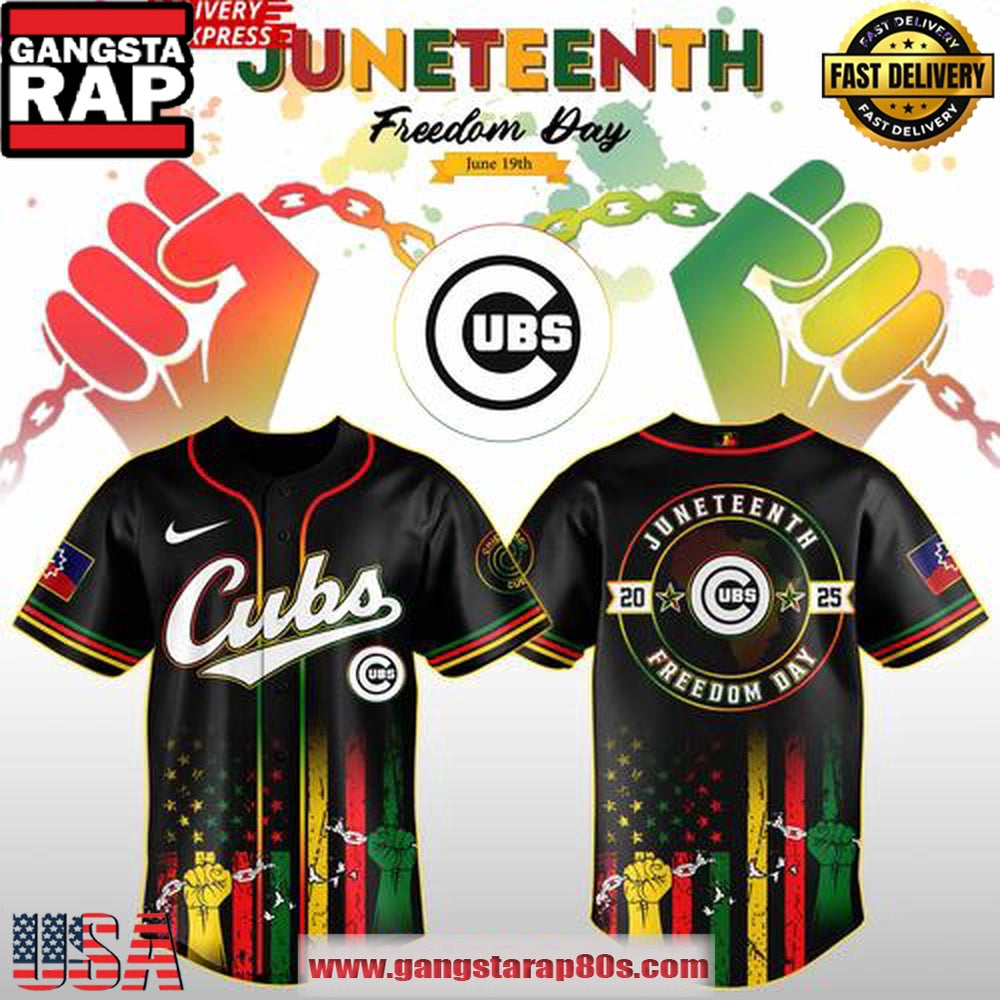 Chicago Cubs Juneteenth Day 2025 Special Baseball Jersey Shirt
