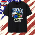 Chicago Cubs National League Floral Rose T Shirt