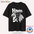 Chicago Punk Hawks Skull T Shirt