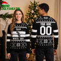 Chicago White Sox Custom Name And Number Snowflake Ugly Christmas Sweater