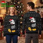Chicago White Sox Mickey Mouse Santa Hat Ugly Christmas Sweater
