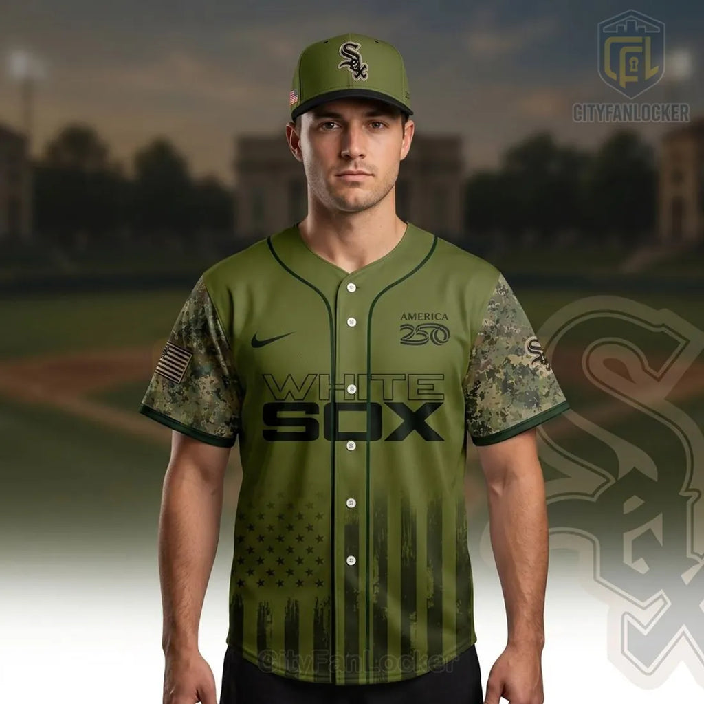 Chicago White Sox Military Appreciation America 250 Baseball Jersey